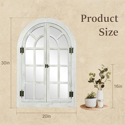 Arched Wall Mirror Wood Frame K8626