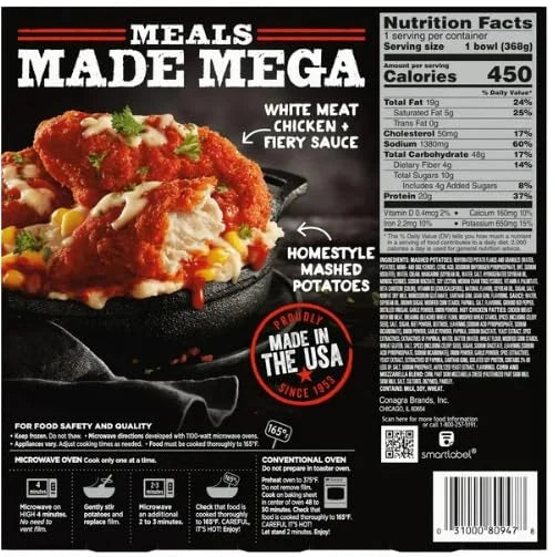 13 oz Pack of 8 Frozen Chicken Meal A29653