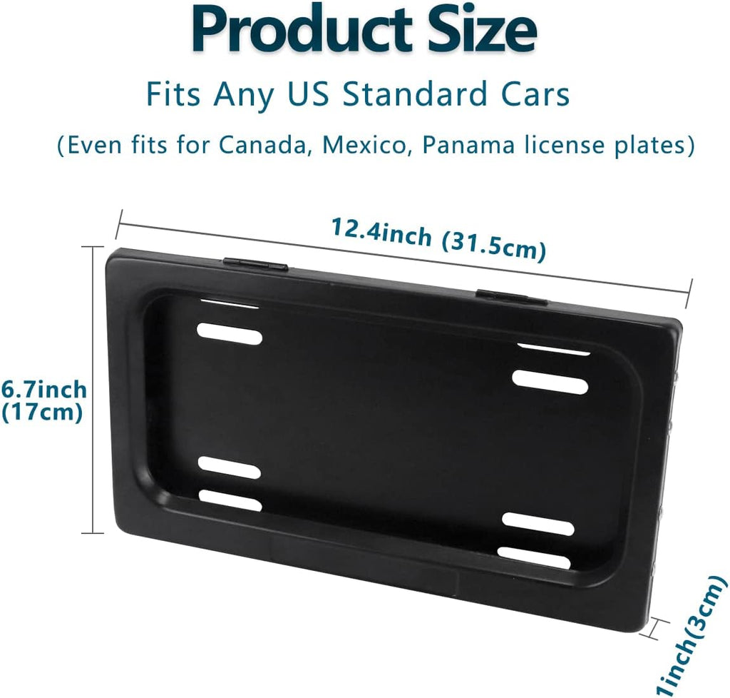 Black License Plate Frame Pack of 2 R755