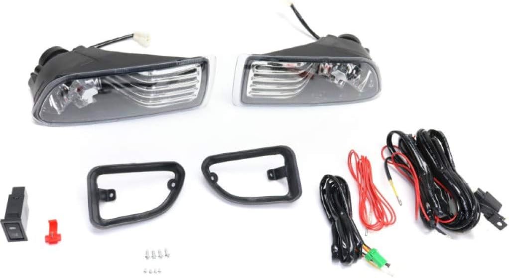 Pair Halogen Fog Light Assembly with Clear Lens L762