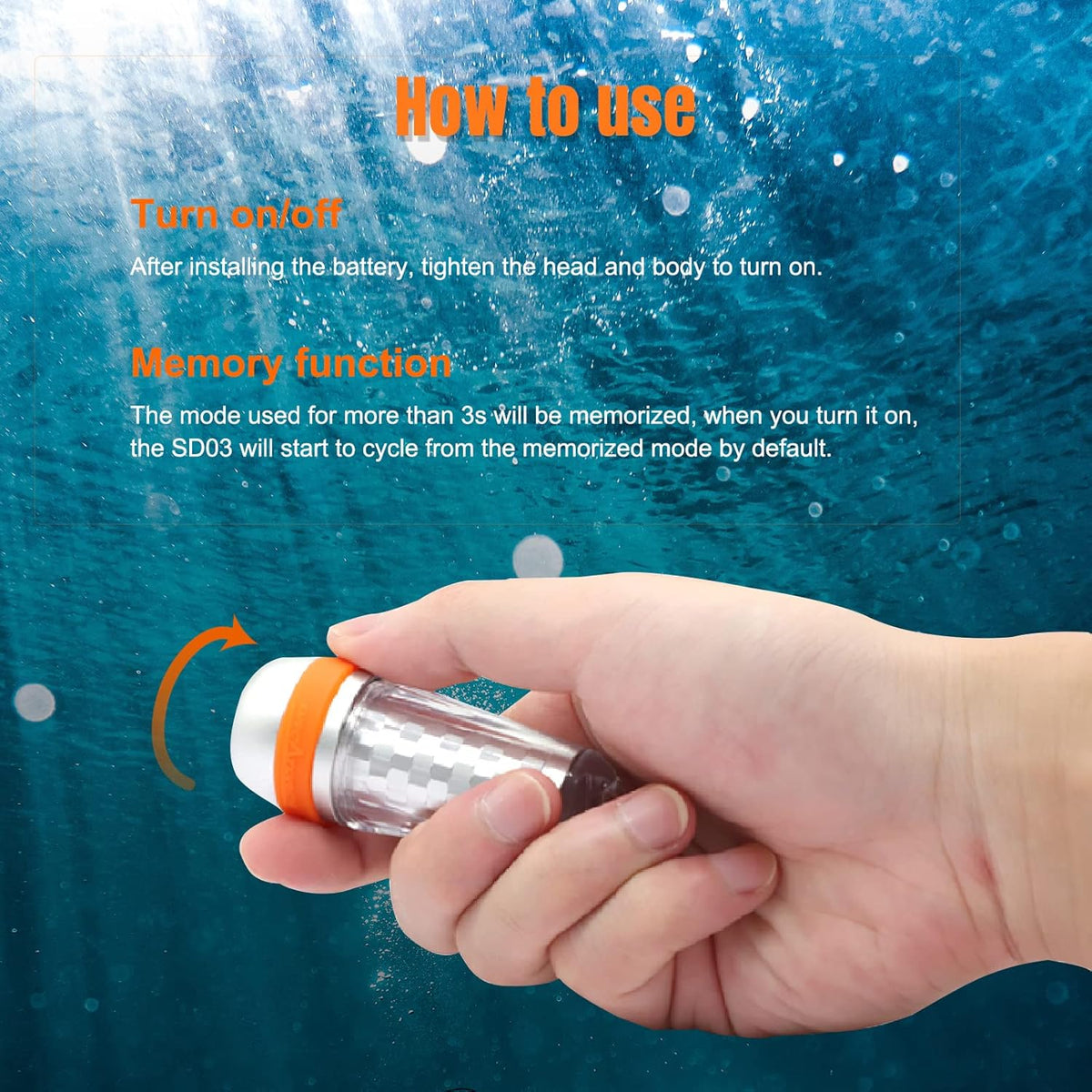 4-Color-in-1 Dive Beacon Scuba Diving Signal Light E7547