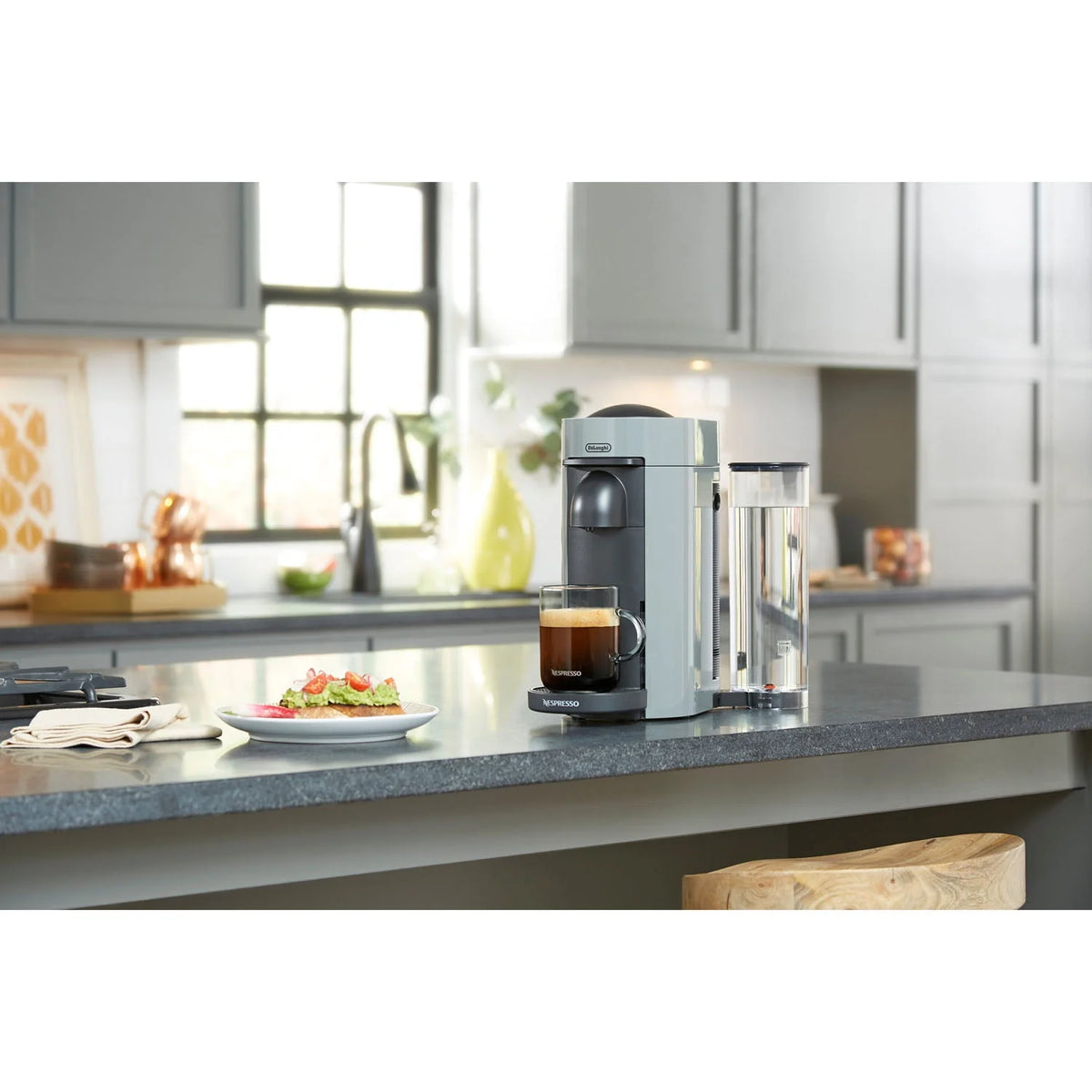 Gray Coffee and Espresso Machine Q295053