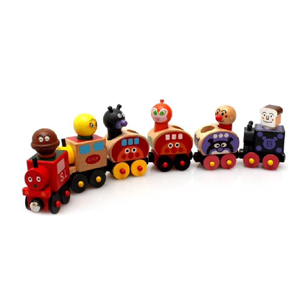 6pcs Wooden Magnetic Train Toy I497