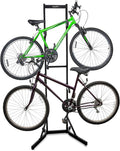 Bike Garage Storage Rack, 2 Bicycle Floor Stand, Adjustable, Freestanding J849