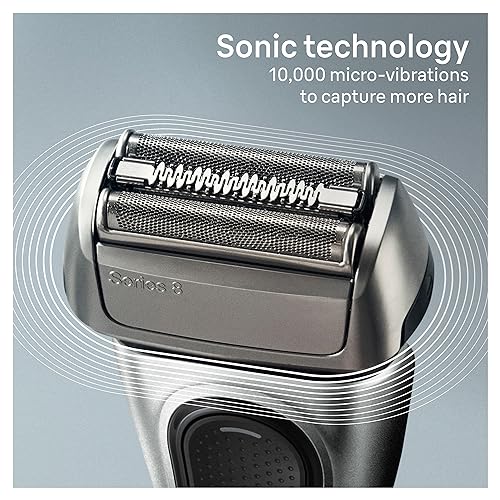 Electric Razor with Shaving Elements & Precision Trimmer, Wet & Dry P12367