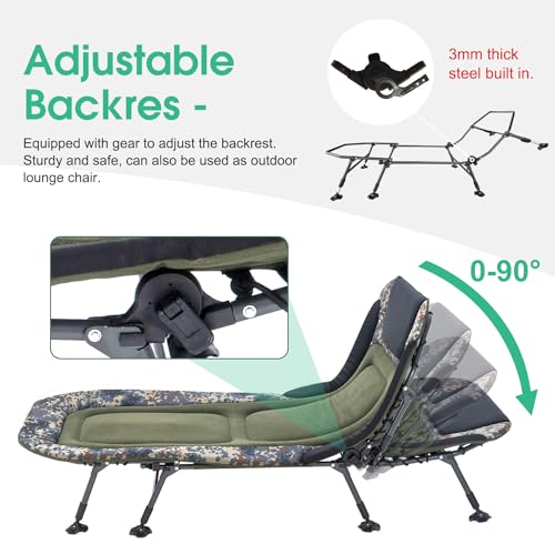 Heavy Duty Folding Camping Cot with Carry Bag Y4743