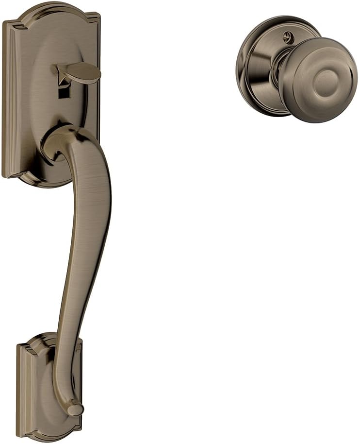 Matte Black Lower Half Front Entry Handleset with Lever V73515