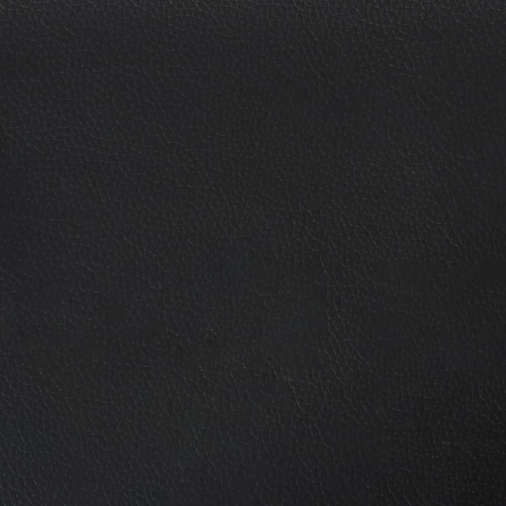 Black Faux Leather 2-Seater Sofa T5844