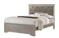 King Size Upholstered Button Tufted Headboard Bed N13256