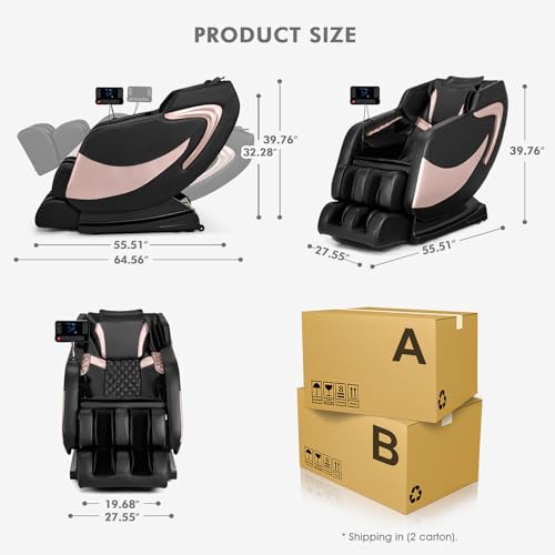 Full Body Zero Gravity Shiatsu Massage Recliner with Heat and Airbags X376405