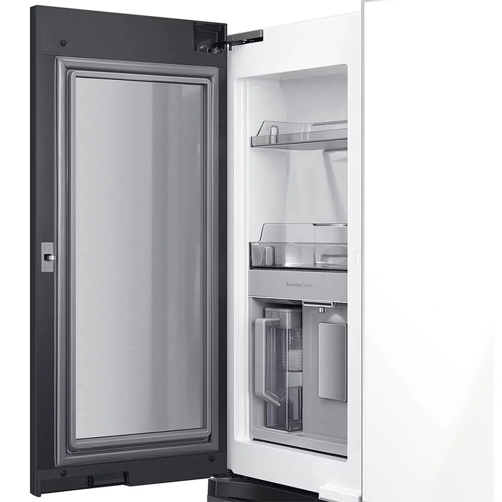 23 Cu. Ft. White Glass 4-Door Refrigerator B256