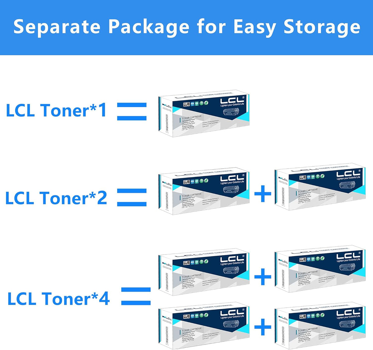 Compatible Toner Cartridge Replacement 4-Pack Black Cyan Magenta Yellow P221