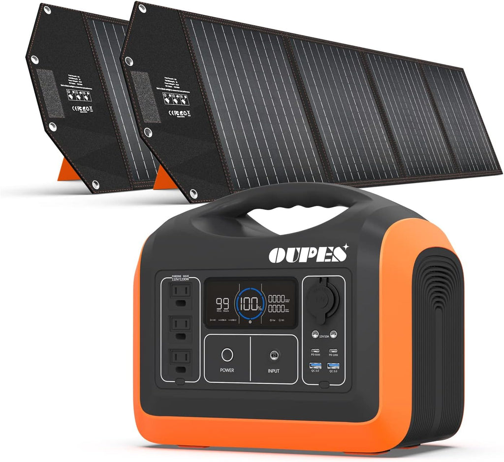 600W Portable Power Station with 100W Solar Panel F782
