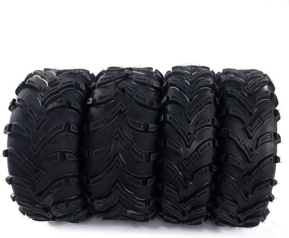 26x9.00-12 Front & 26x11.00-12 Rear 6PLY All Terrain Tubeless Tires Set of 4 Y7535