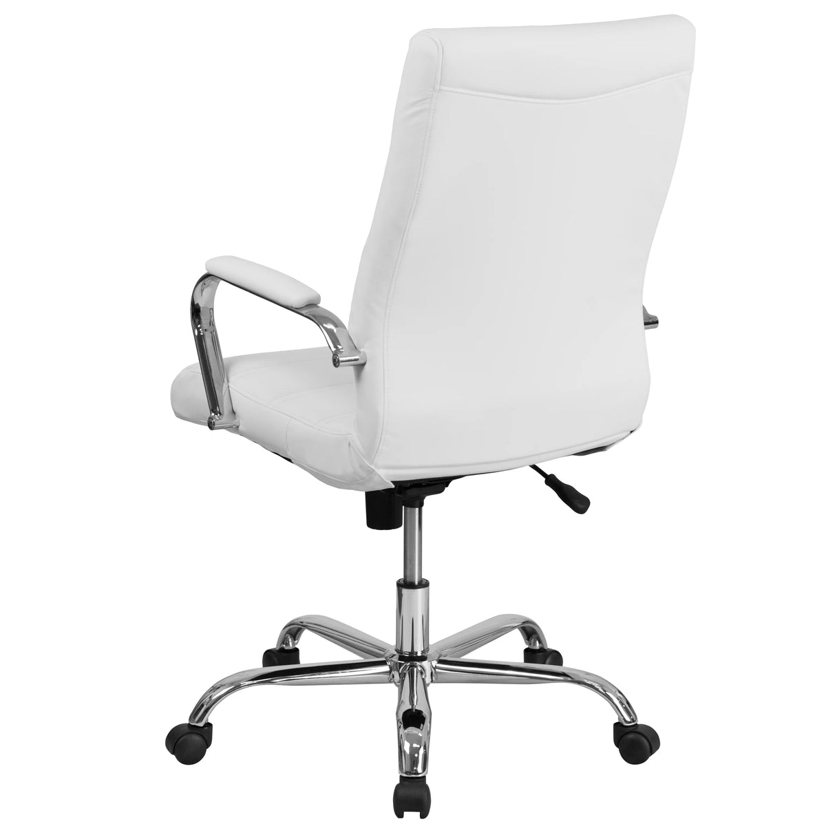 White High Back Executive Swivel Office Chair with Chrome Arms M2064