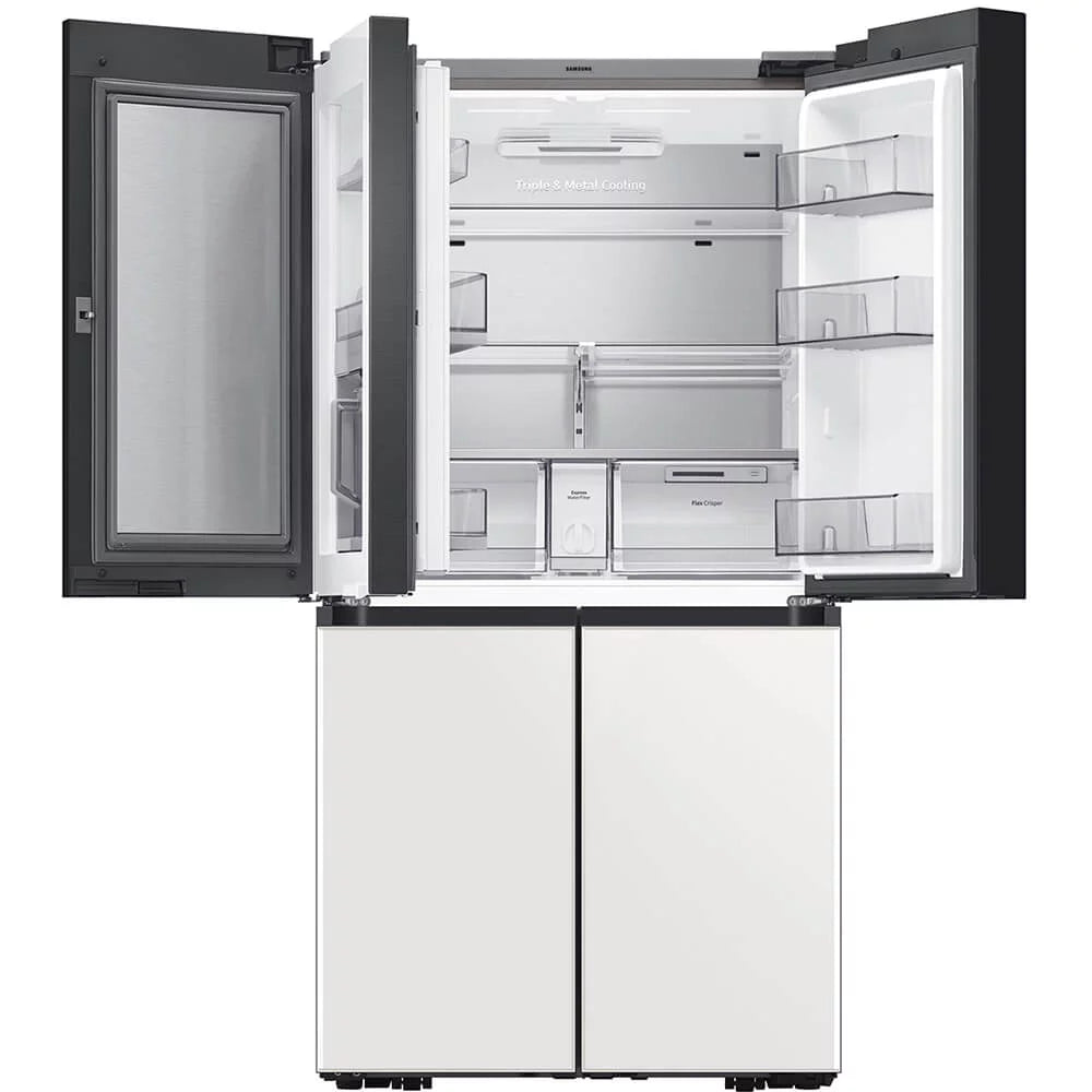 23 Cu. Ft. White Glass 4-Door Refrigerator B256