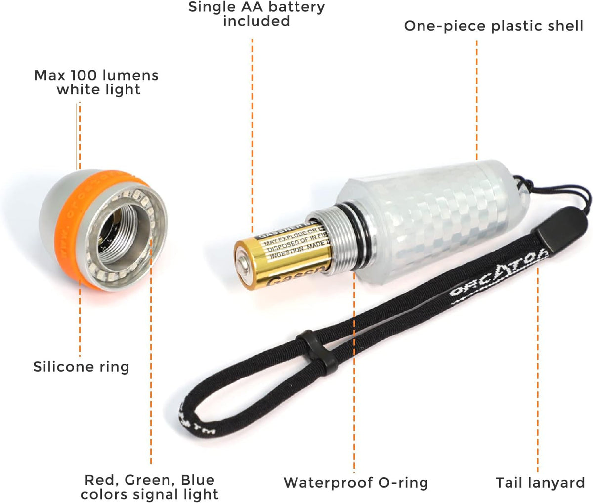 4-Color-in-1 Dive Beacon Scuba Diving Signal Light E7547