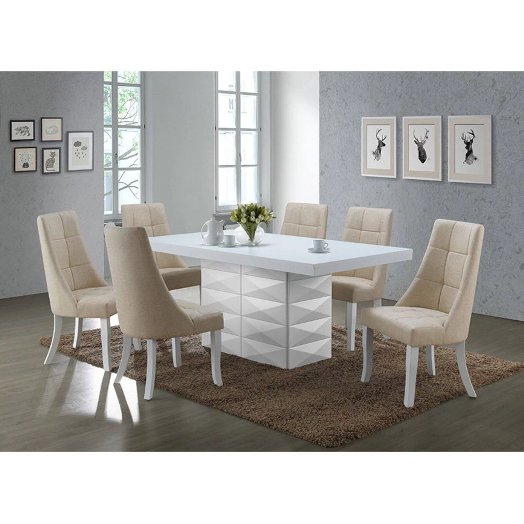 Yellow Vinyl Dining Chairs Set of 2 M4742