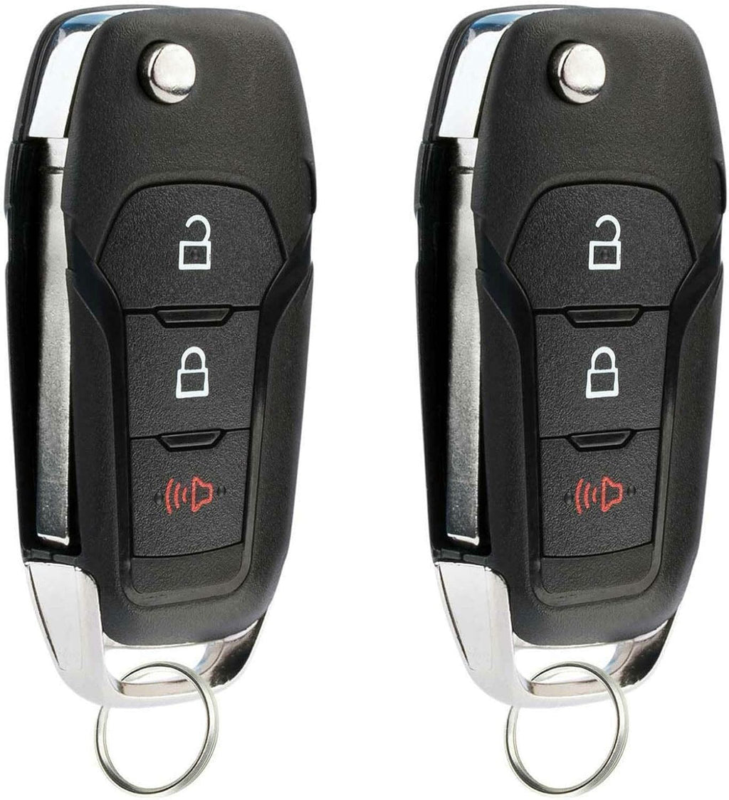 2 Pack Flip Key Remote Fob for Ford Fusion X692