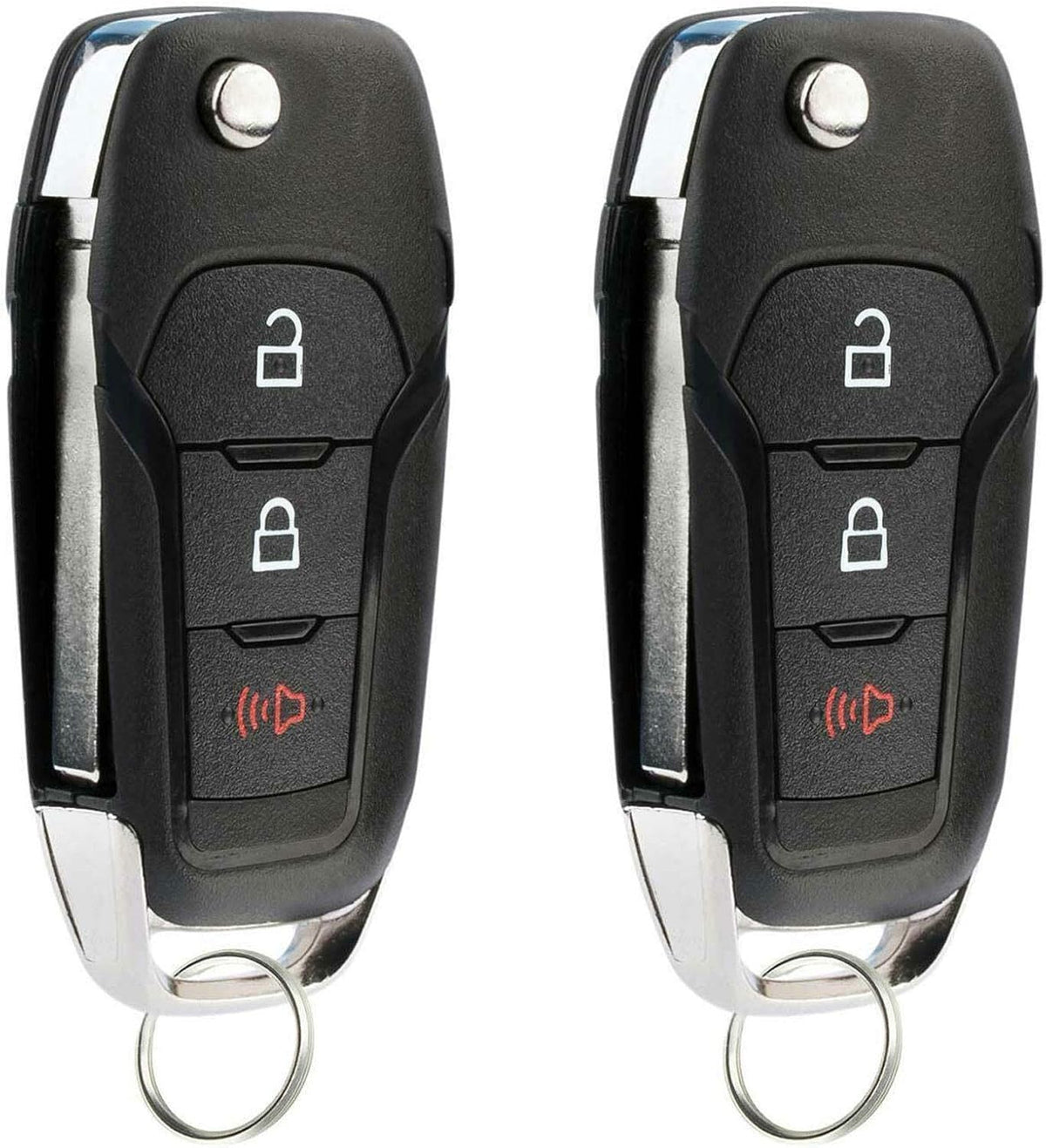 2 Pack Flip Key Remote Fob for Ford Fusion X692
