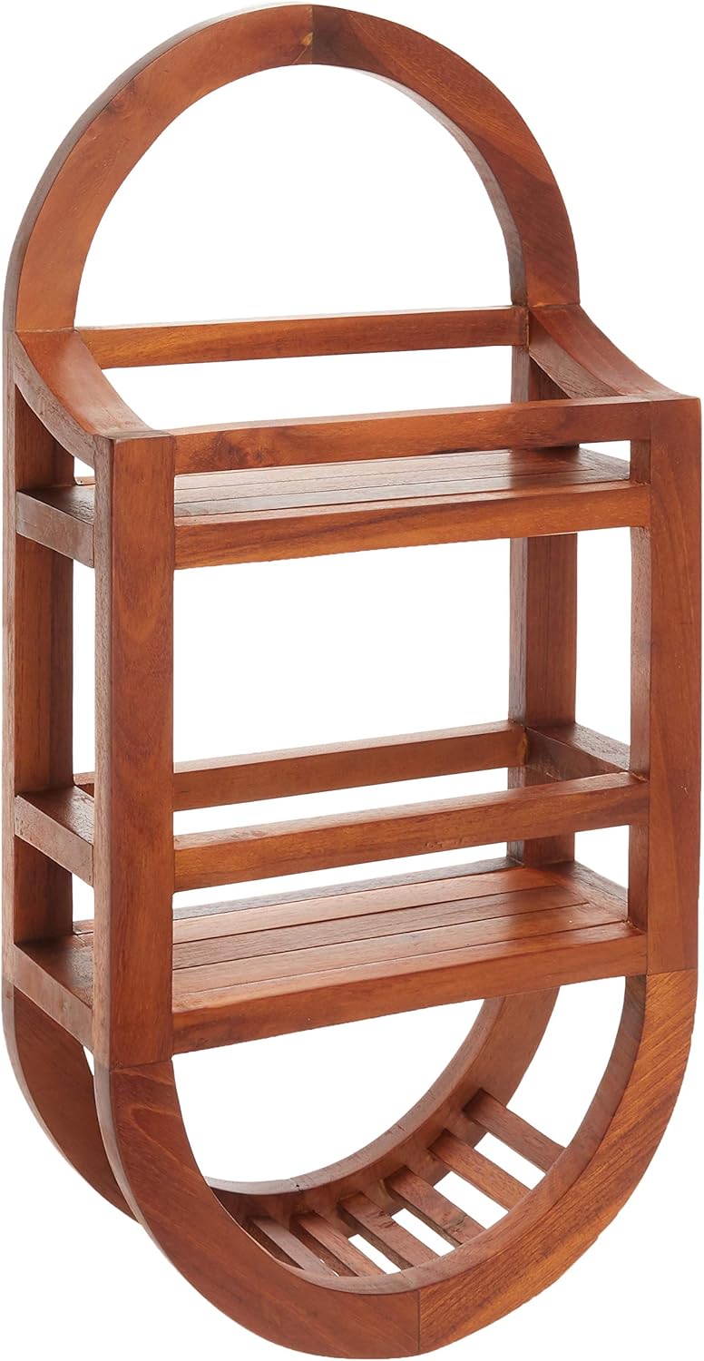 Teak Shower Caddie Storage Organizer, 24" C528