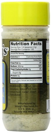 Lemon Dill Seafood Seasoning 4.75oz bottle S63015