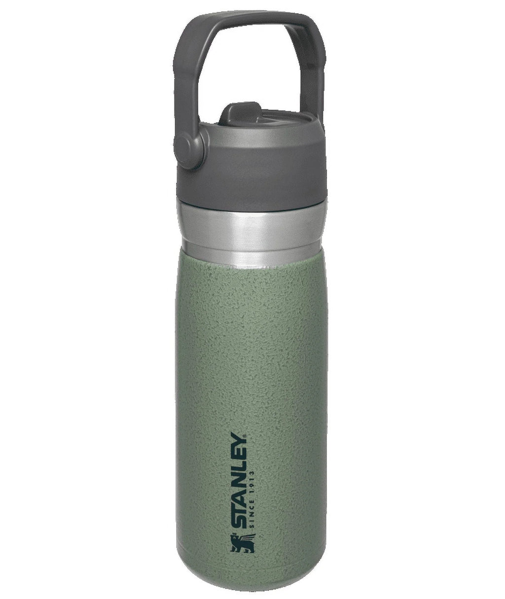 22 oz Insulated Stainless Steel Water Bottle with Straw and Flip-Top Lid S59490