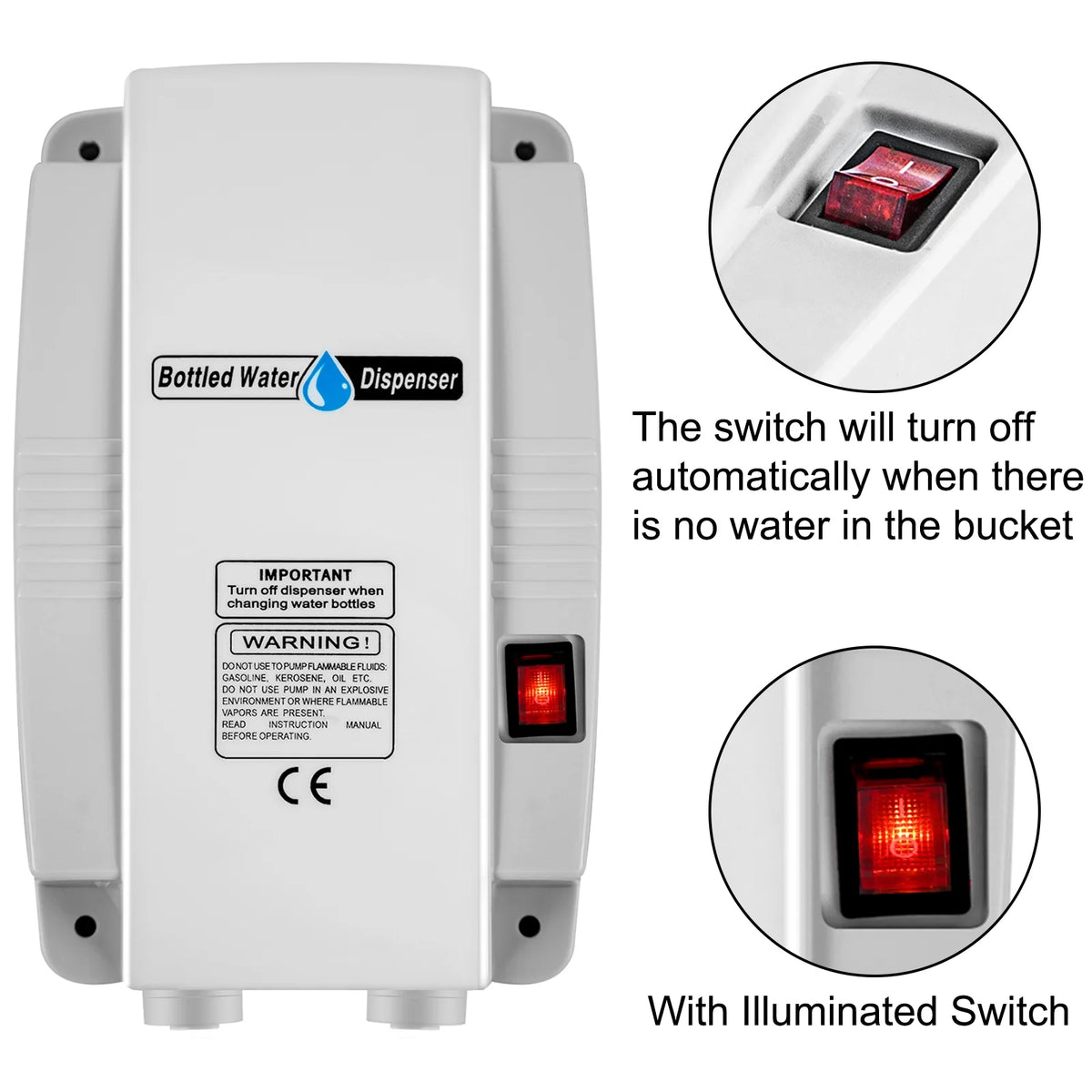 Bottled Water Dispensing System Single Inlet with AC/DC Adapter A138