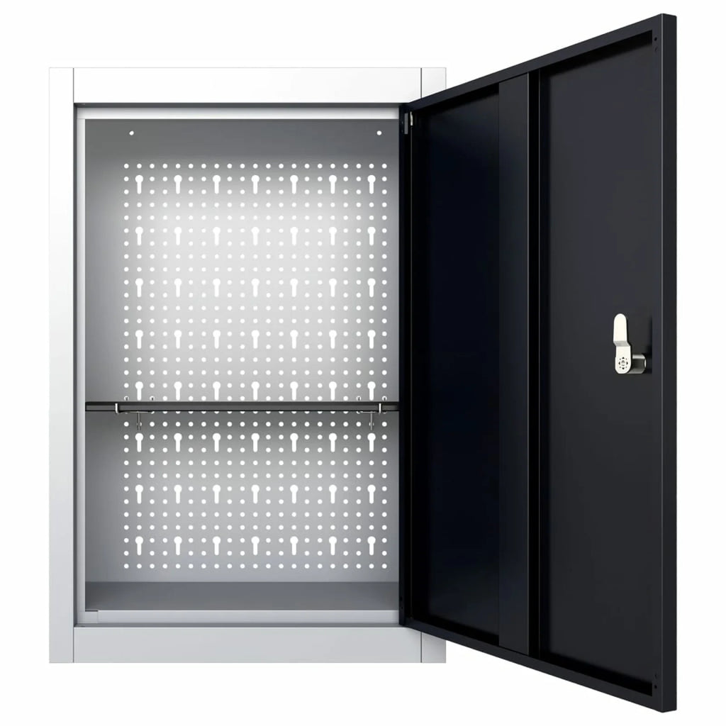 Wall Mounted Metal Tool Cabinet with Adjustable Shelf and Lockable Door K9242