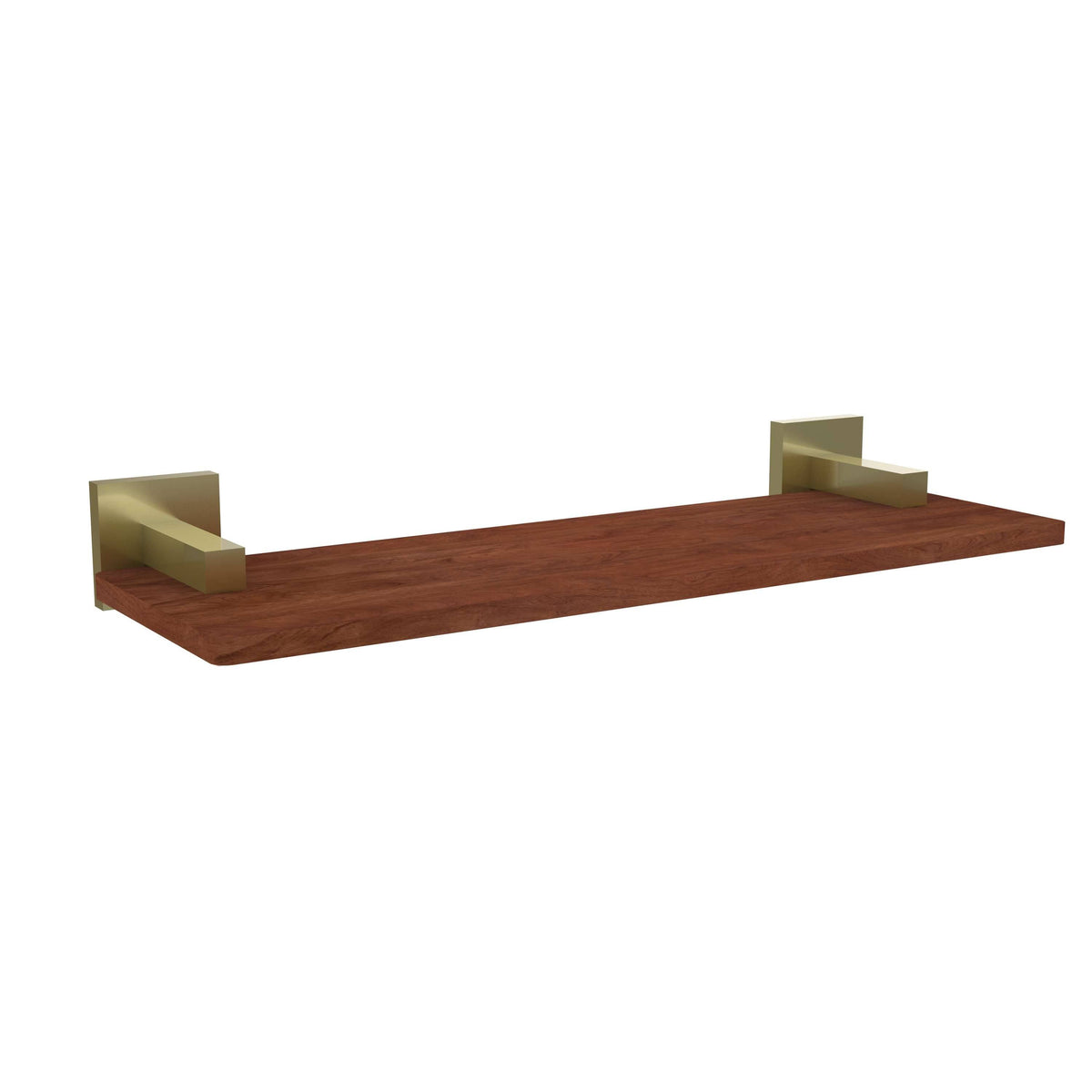Solid IPE Ironwood Shelf Satin Brass Y43265