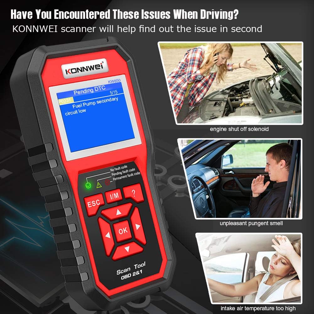 OBD2 Scanner Code Reader Diagnostic Scan Tool Pack of 2 E78809