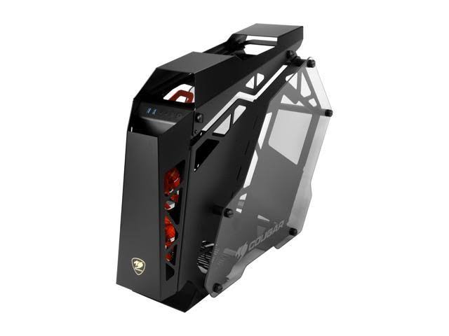 Aluminum ATX Mid Tower Tempered Glass Gaming Case with LED Fan S6074