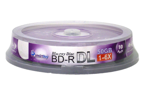 100 Disc 50GB 6x Blu-ray BD-R DL Blank Recordable Media G2032