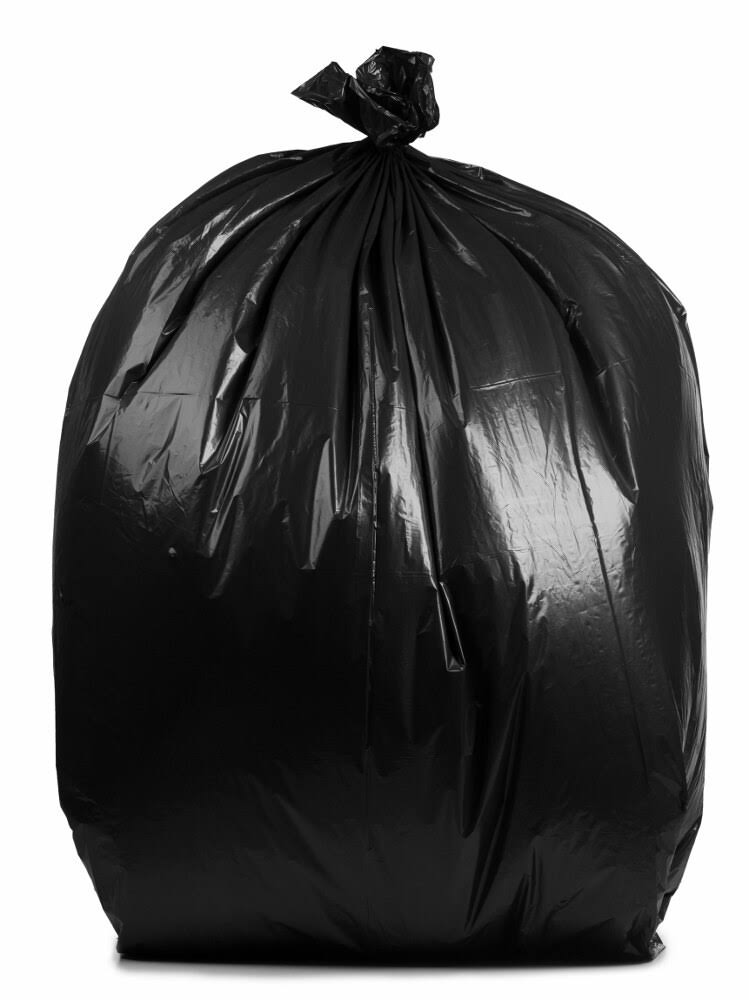 Black 2 mil Heavy Duty Garbage Bags V83113