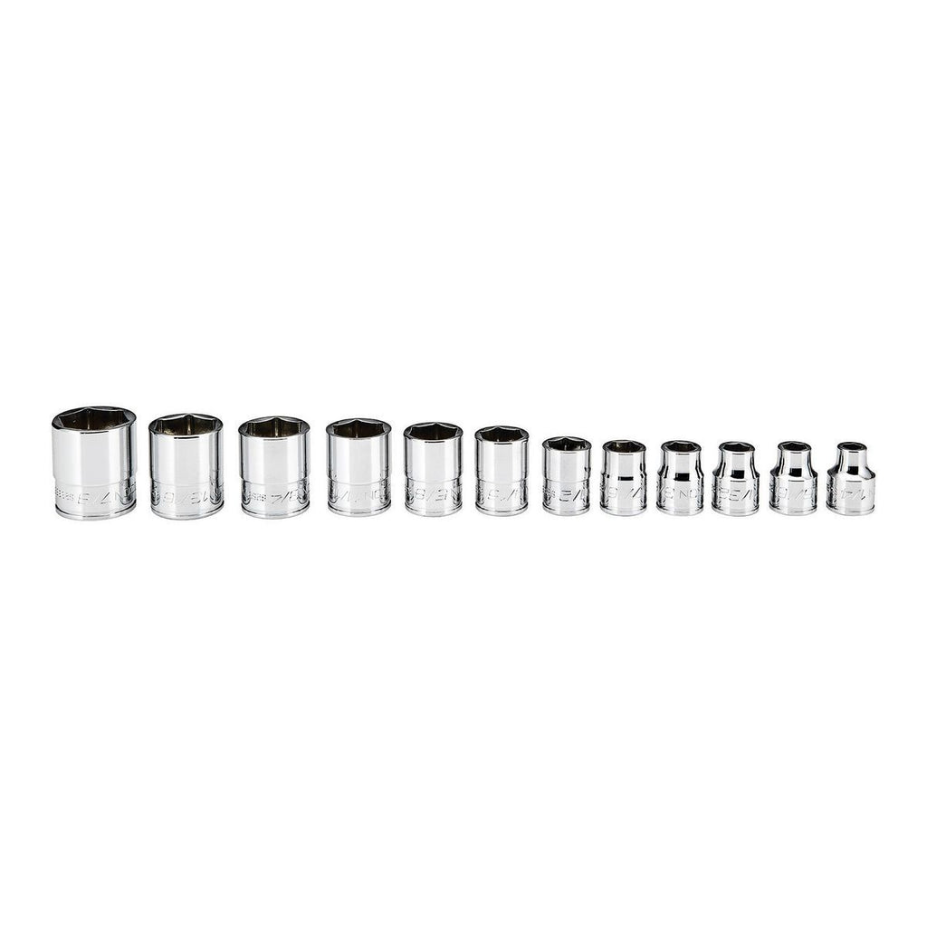 3/8 in. Drive SAE Shallow Socket Set, 12-Piece X552090