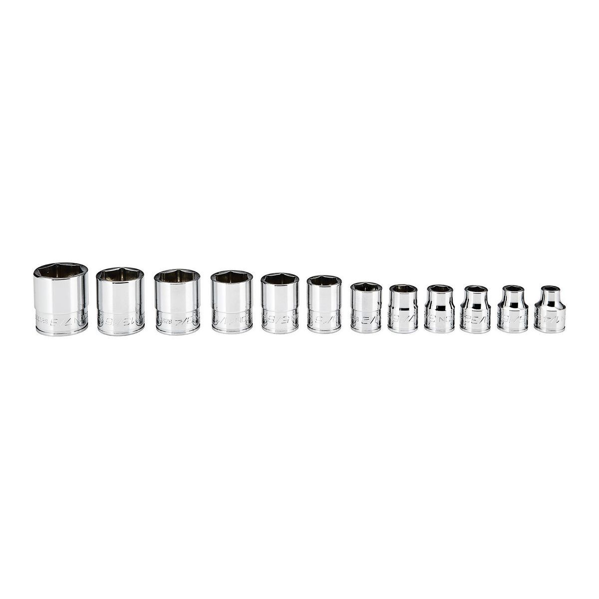 3/8 in. Drive SAE Shallow Socket Set, 12-Piece X552090