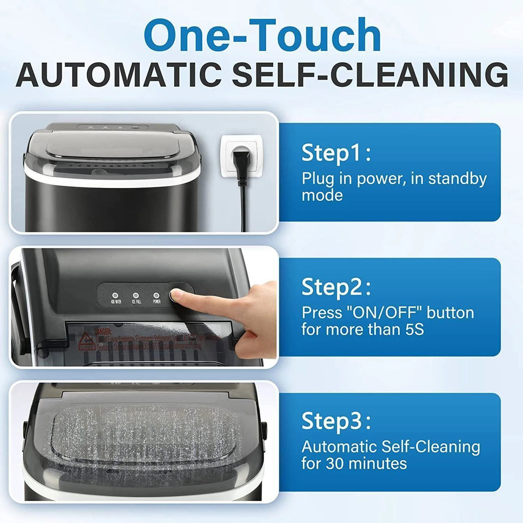 Compact Self-Cleaning Ice Maker A146466
