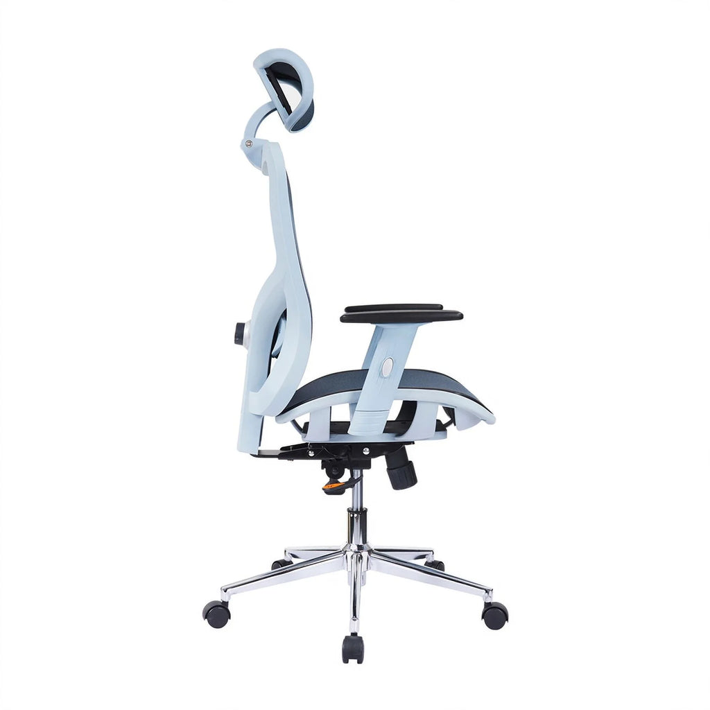 Blue Fabric Mesh Office Chair with Arms M387730