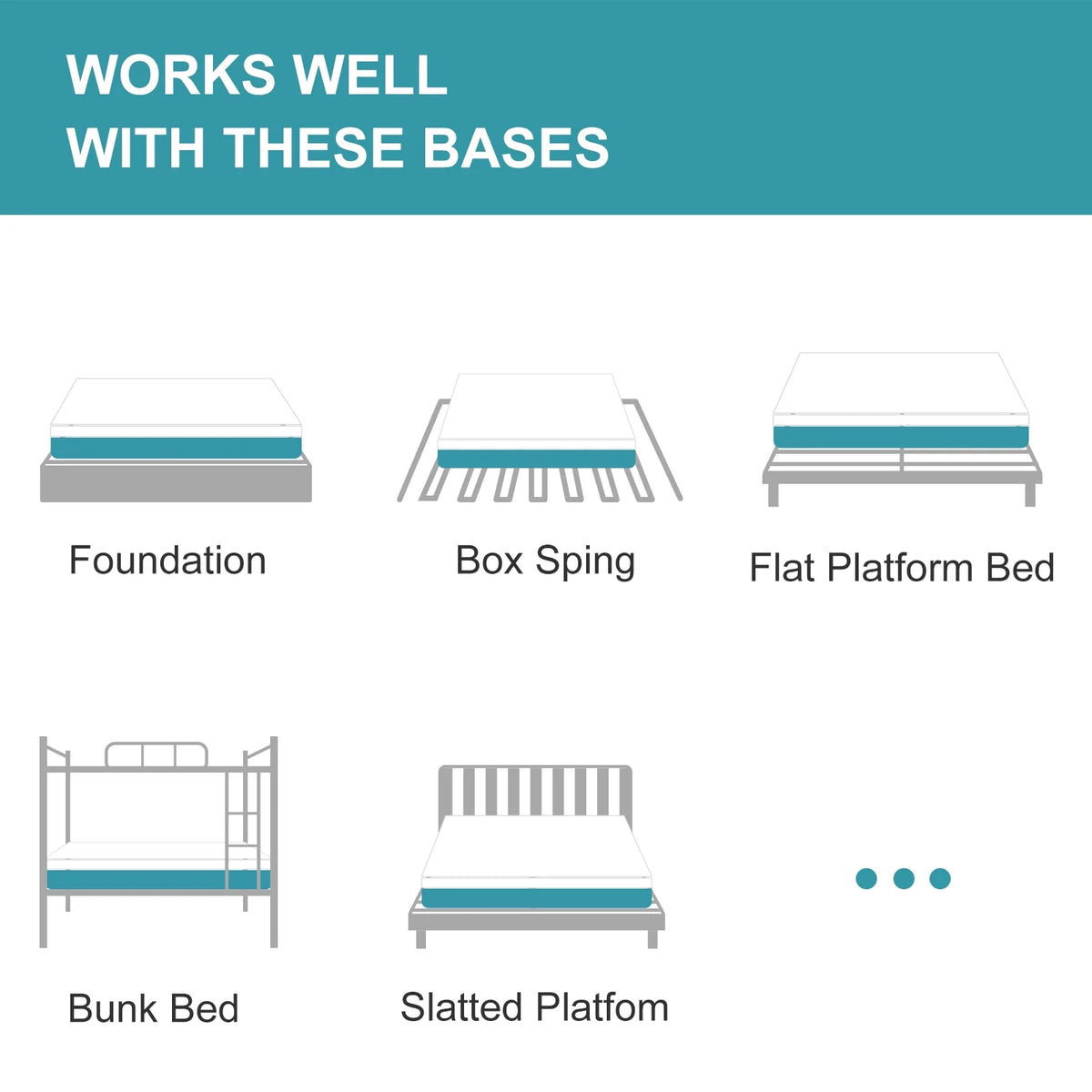 Queen 10 Medium Gel Memory Foam Mattress G54951