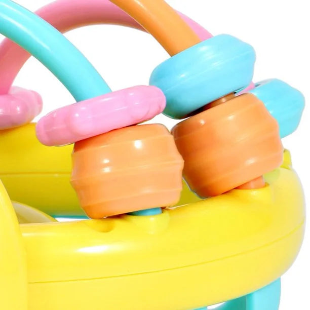 Rattle Ball Sensory Teether Toy Silicone Non-Toxic BPA Free Baby Educational Toy Y664872