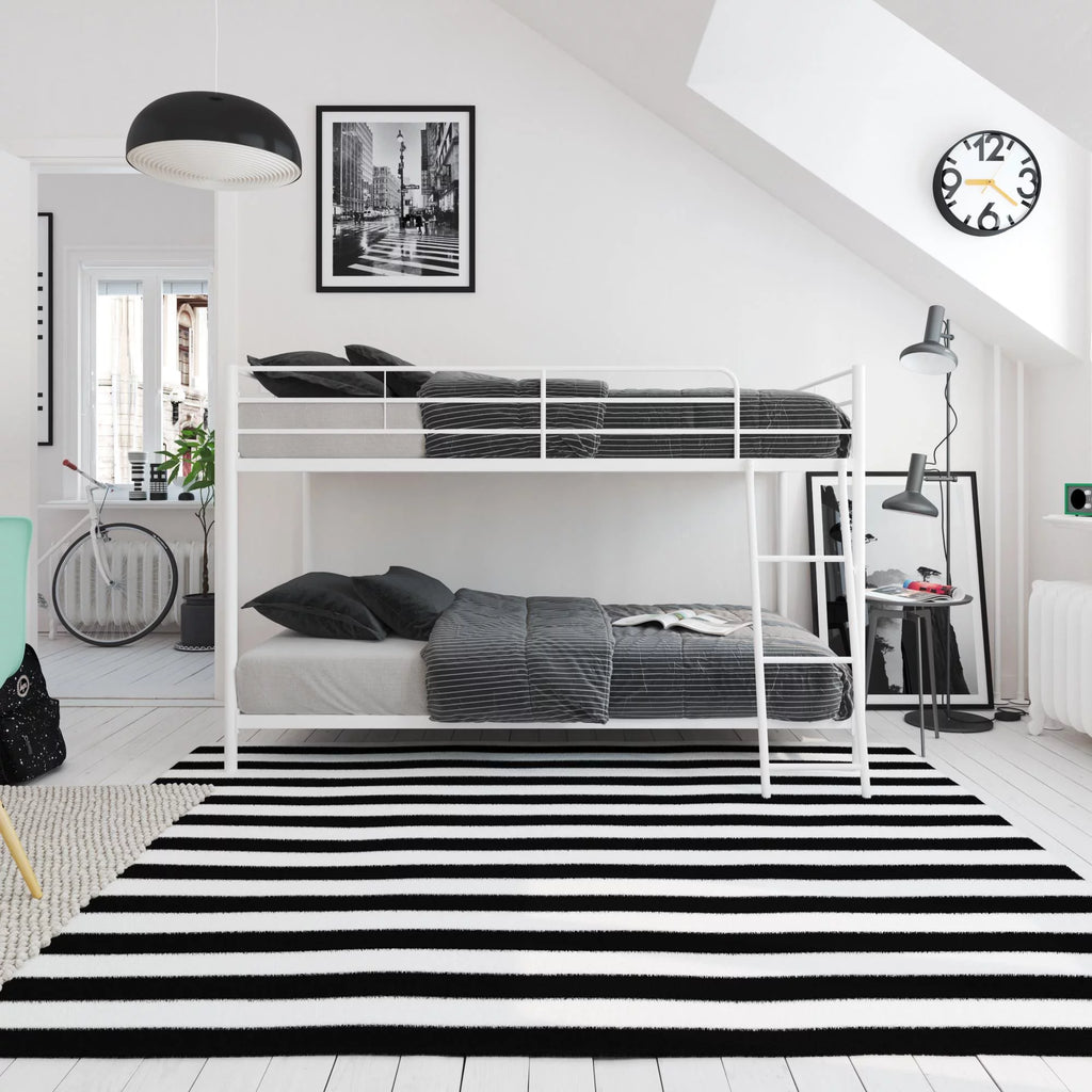 Black Twin-over-Twin Bunk Bed F930