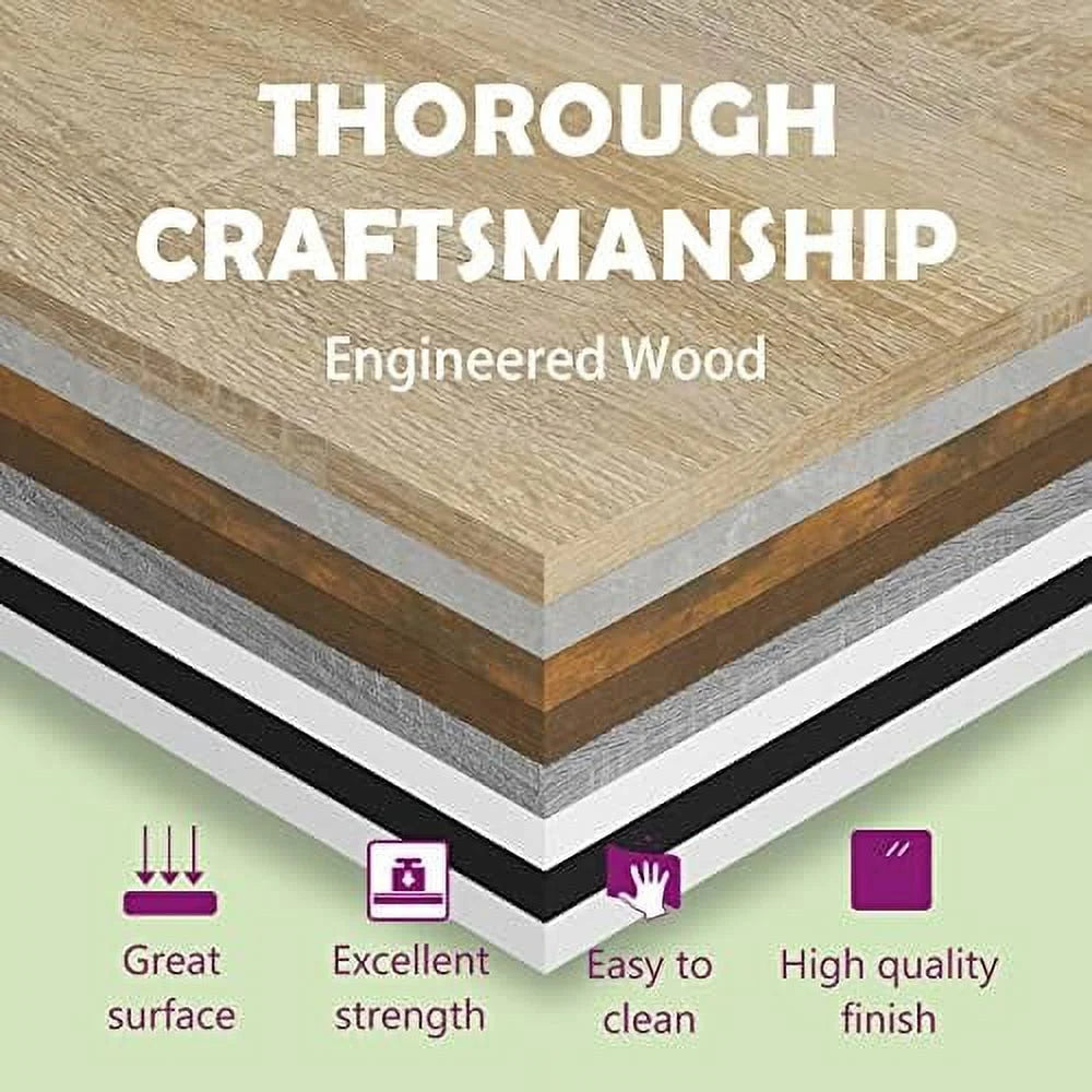Brown Oak Engineered Wood Coffee Table L247804