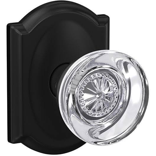 Matte Black Passage and Privacy Lock Knob H8960