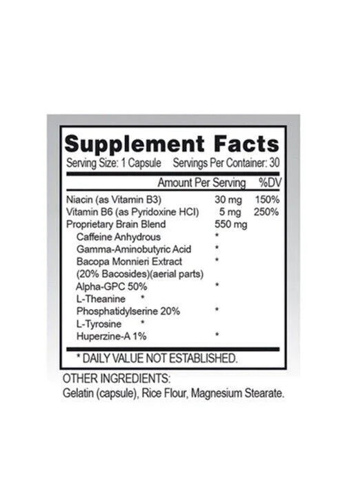 30 Capsules Brain Focus Supplement R593