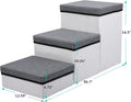 Grey 3 Step Folding Pet Stairs M561174