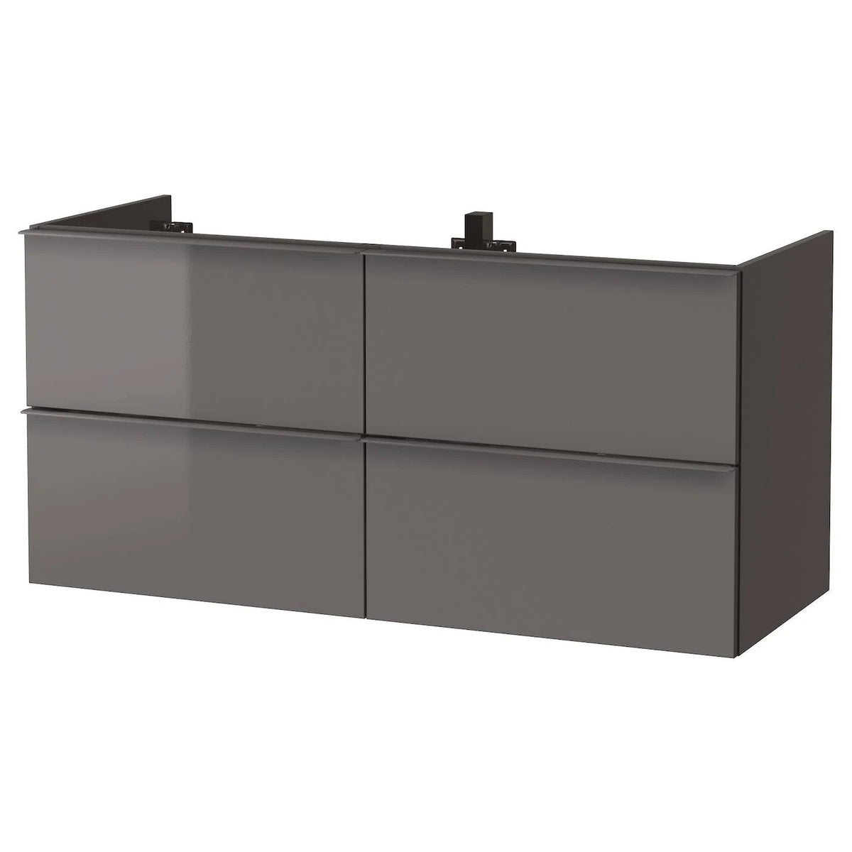 High Gloss Gray Sink Cabinet with 4 Drawers T5896