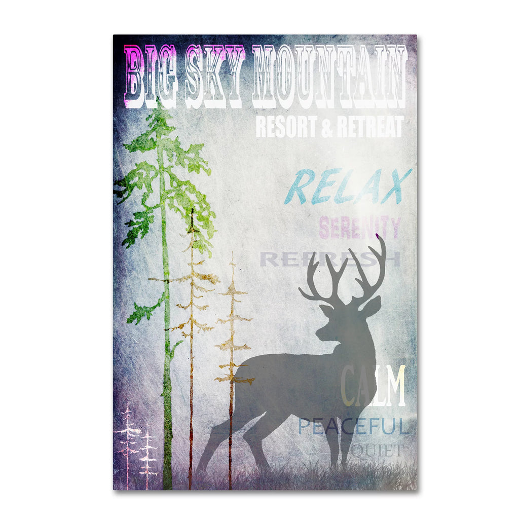Big Sky Mountain Canvas Art U35385