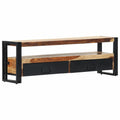47.2"x11.8"x15.7" Solid Sheesham Wood TV Cabinet C835095