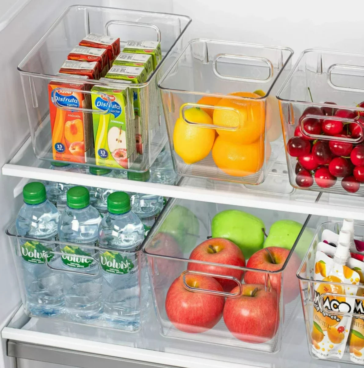 12 Pc Clear Plastic Storage Bin K35305