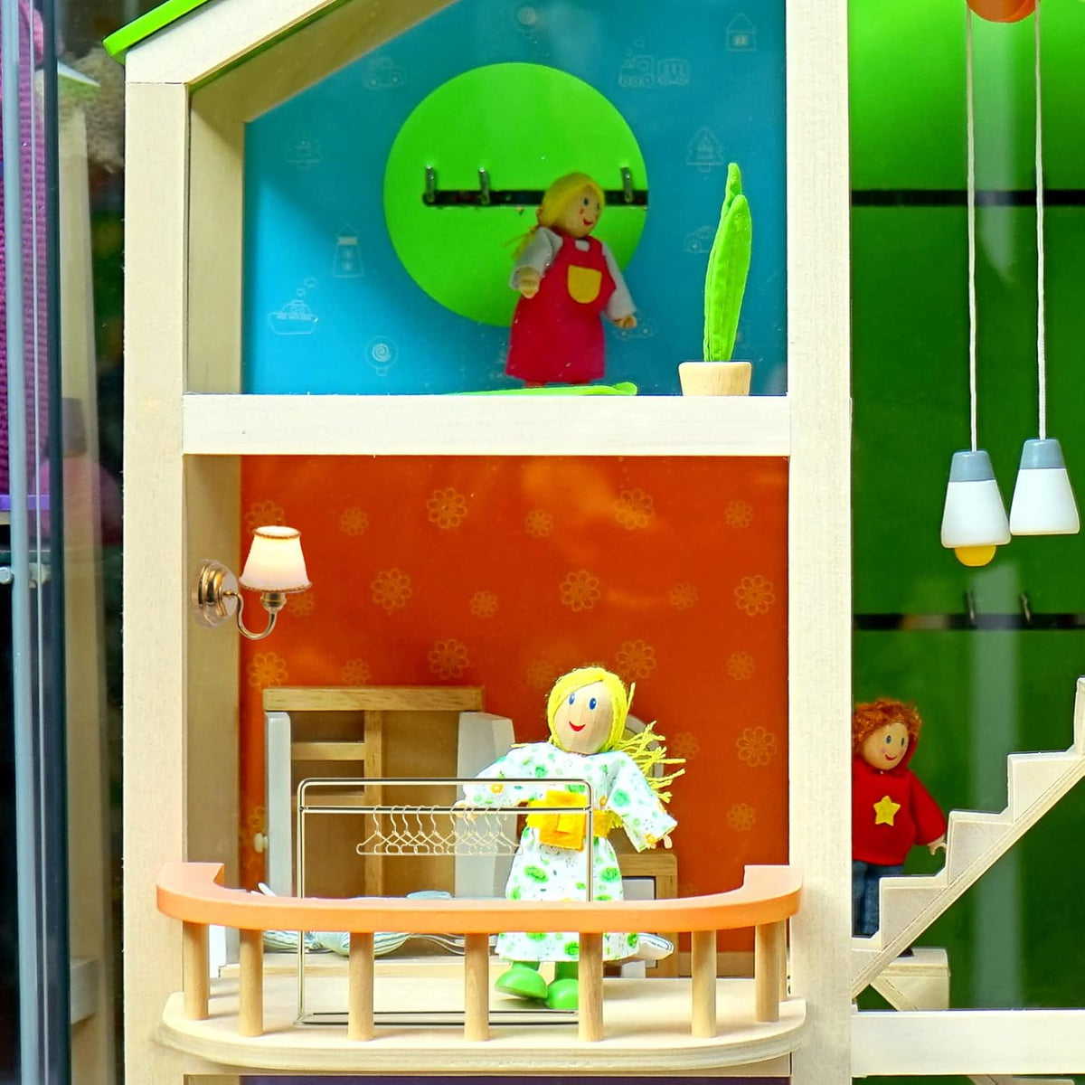 Golden Doll Clothes Hanger Display Rack E41303